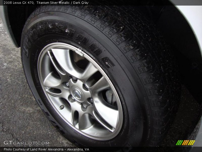 Titanium Silver Metallic / Dark Gray 2008 Lexus GX 470