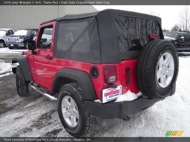 Flame Red / Dark Slate Gray/Medium Slate Gray 2009 Jeep Wrangler X 4x4