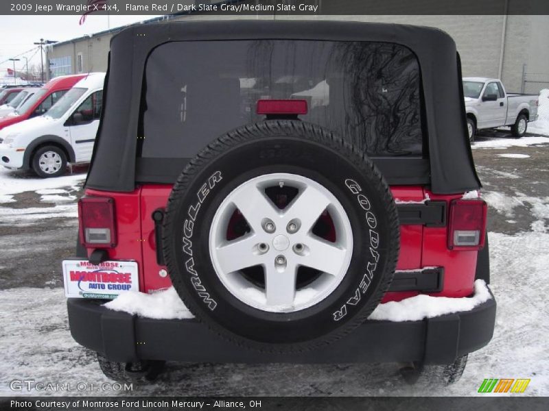 Flame Red / Dark Slate Gray/Medium Slate Gray 2009 Jeep Wrangler X 4x4