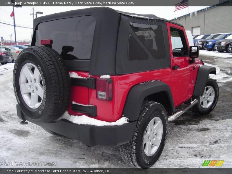 Flame Red / Dark Slate Gray/Medium Slate Gray 2009 Jeep Wrangler X 4x4