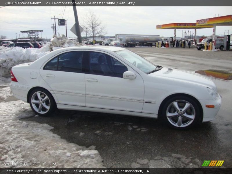 Alabaster White / Ash Grey 2004 Mercedes-Benz C 230 Kompressor Sedan