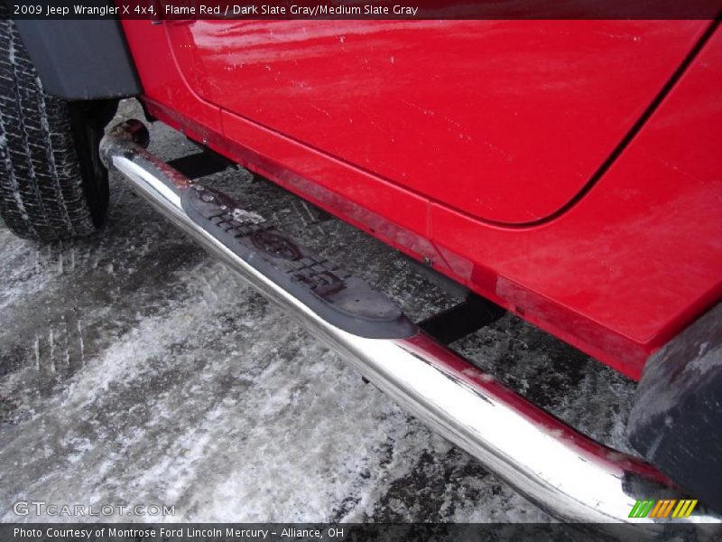 Flame Red / Dark Slate Gray/Medium Slate Gray 2009 Jeep Wrangler X 4x4