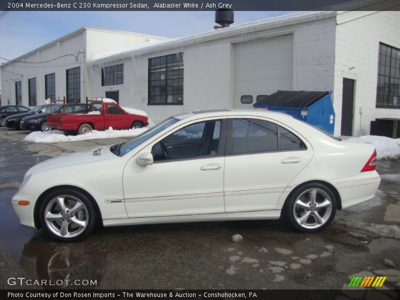 Alabaster White / Ash Grey 2004 Mercedes-Benz C 230 Kompressor Sedan