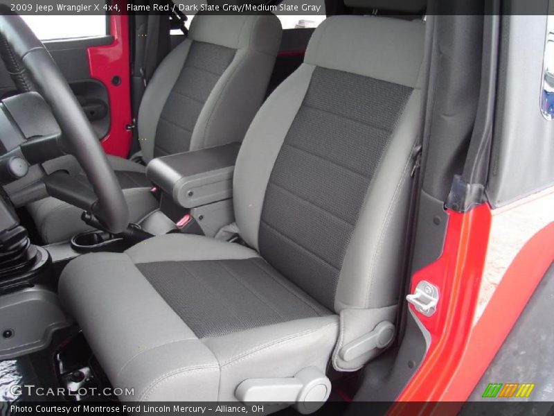 Flame Red / Dark Slate Gray/Medium Slate Gray 2009 Jeep Wrangler X 4x4