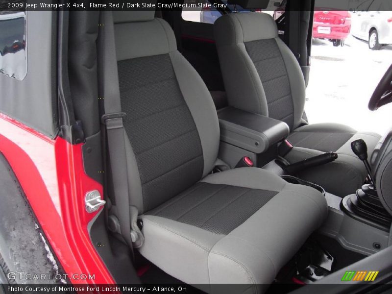 Flame Red / Dark Slate Gray/Medium Slate Gray 2009 Jeep Wrangler X 4x4