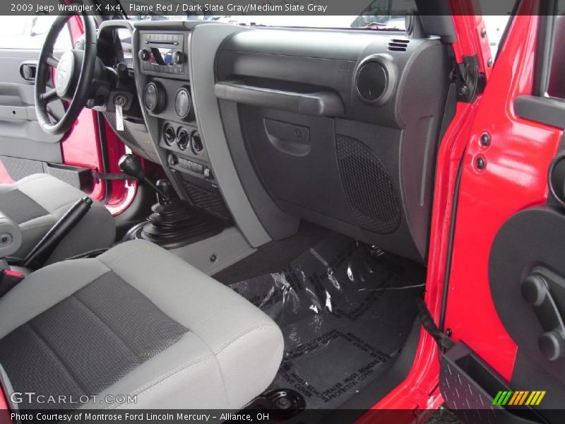 Flame Red / Dark Slate Gray/Medium Slate Gray 2009 Jeep Wrangler X 4x4