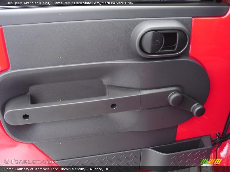 Flame Red / Dark Slate Gray/Medium Slate Gray 2009 Jeep Wrangler X 4x4