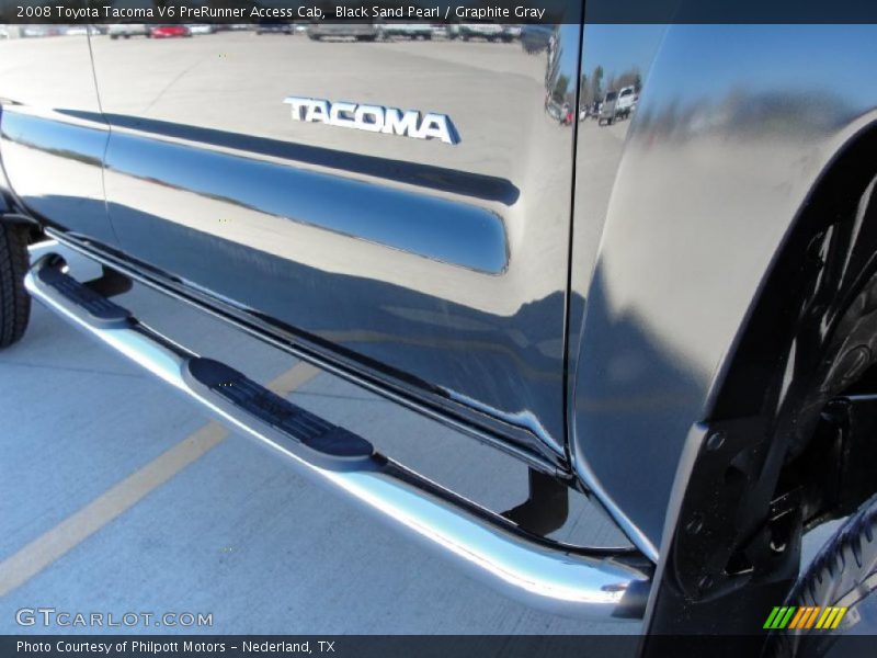 Black Sand Pearl / Graphite Gray 2008 Toyota Tacoma V6 PreRunner Access Cab