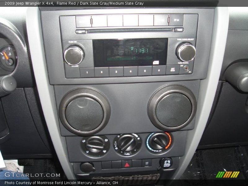 Flame Red / Dark Slate Gray/Medium Slate Gray 2009 Jeep Wrangler X 4x4