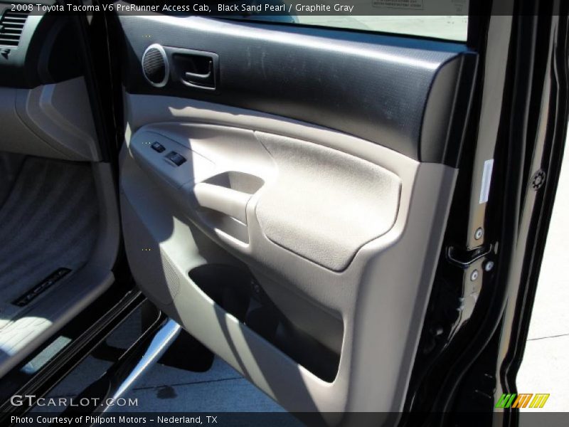 Black Sand Pearl / Graphite Gray 2008 Toyota Tacoma V6 PreRunner Access Cab