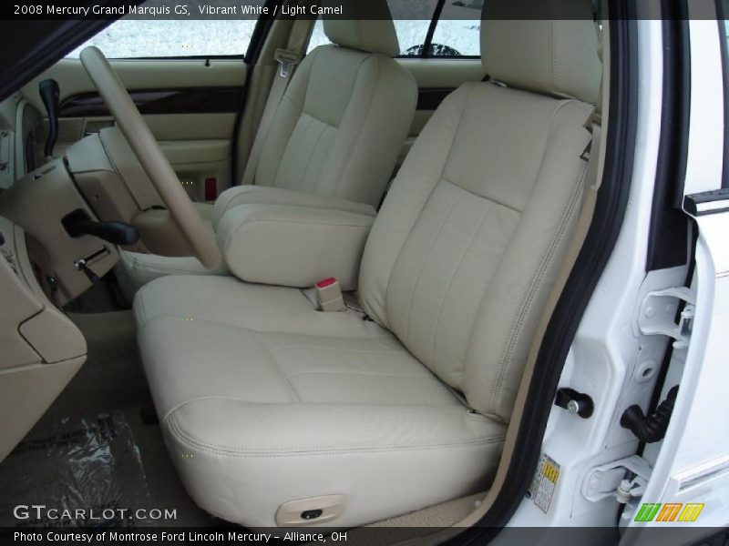 Vibrant White / Light Camel 2008 Mercury Grand Marquis GS