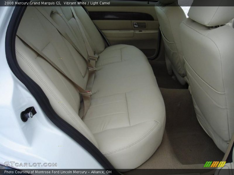 Vibrant White / Light Camel 2008 Mercury Grand Marquis GS
