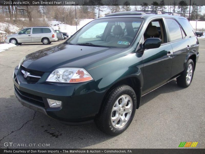 Dark Emerald Pearl / Saddle 2001 Acura MDX