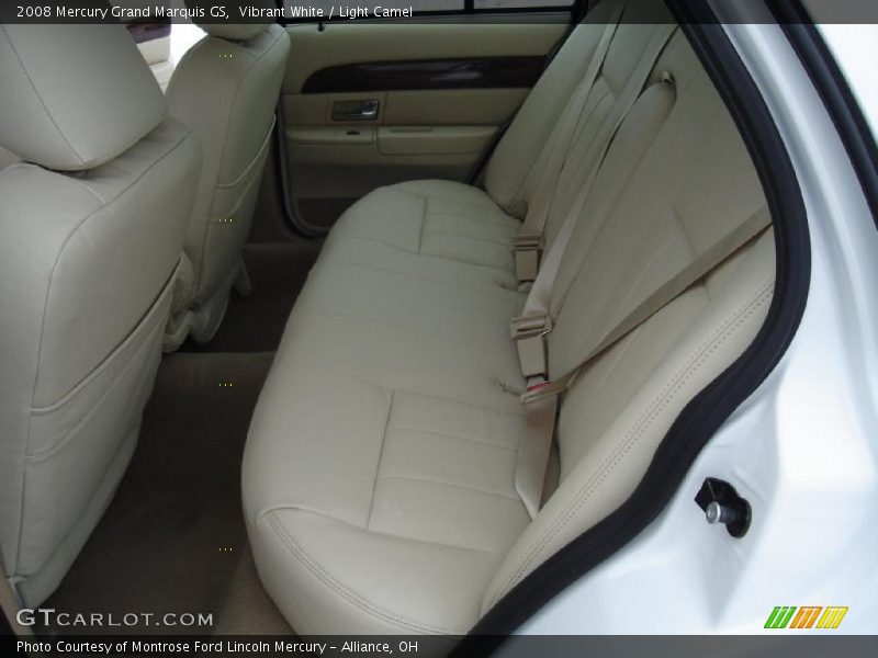 Vibrant White / Light Camel 2008 Mercury Grand Marquis GS