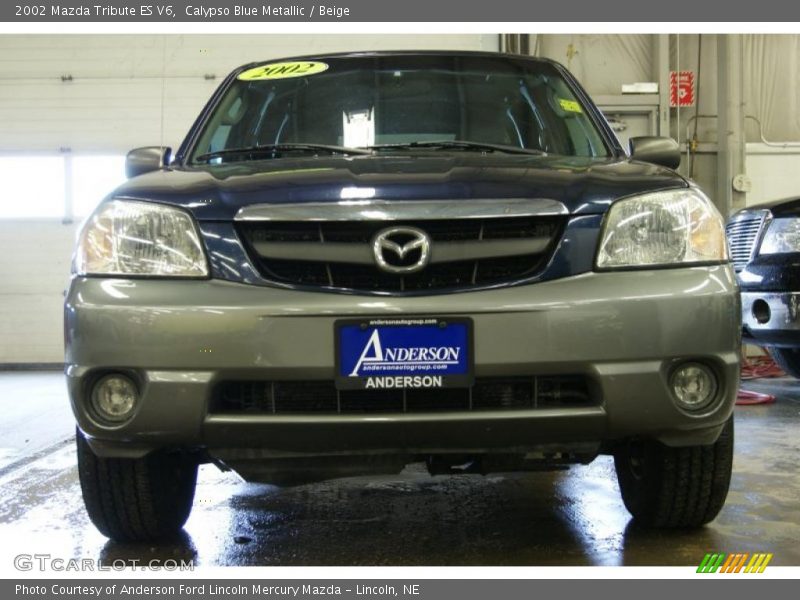 Calypso Blue Metallic / Beige 2002 Mazda Tribute ES V6