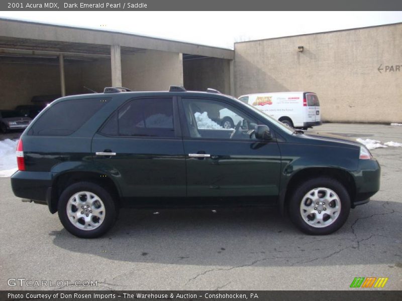 Dark Emerald Pearl / Saddle 2001 Acura MDX