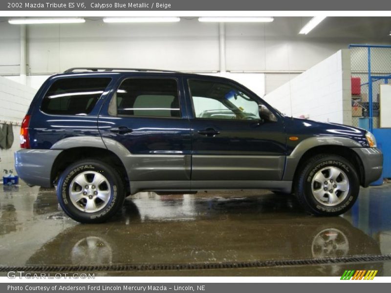 Calypso Blue Metallic / Beige 2002 Mazda Tribute ES V6