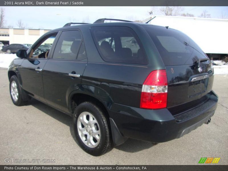 Dark Emerald Pearl / Saddle 2001 Acura MDX