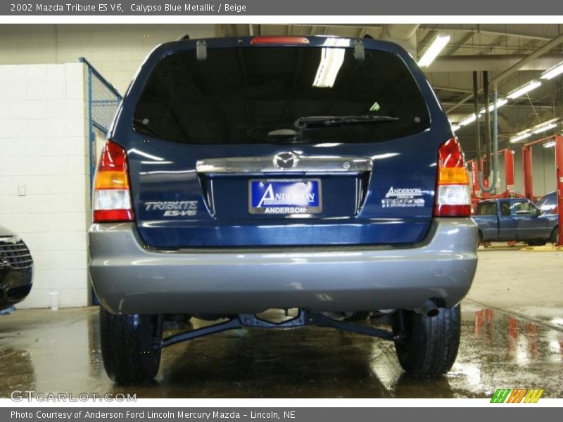 Calypso Blue Metallic / Beige 2002 Mazda Tribute ES V6