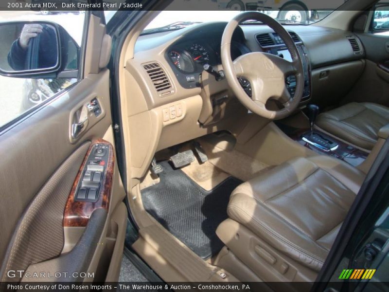 Dark Emerald Pearl / Saddle 2001 Acura MDX