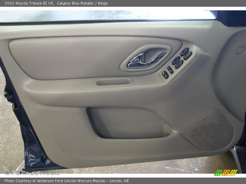 Calypso Blue Metallic / Beige 2002 Mazda Tribute ES V6
