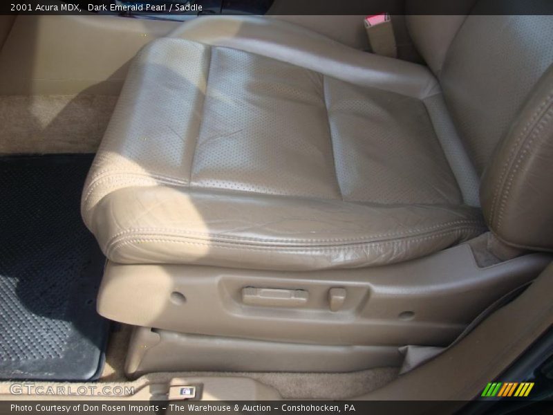 Dark Emerald Pearl / Saddle 2001 Acura MDX