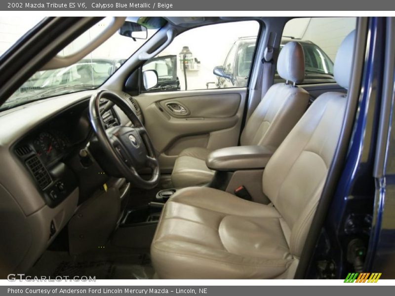 Calypso Blue Metallic / Beige 2002 Mazda Tribute ES V6