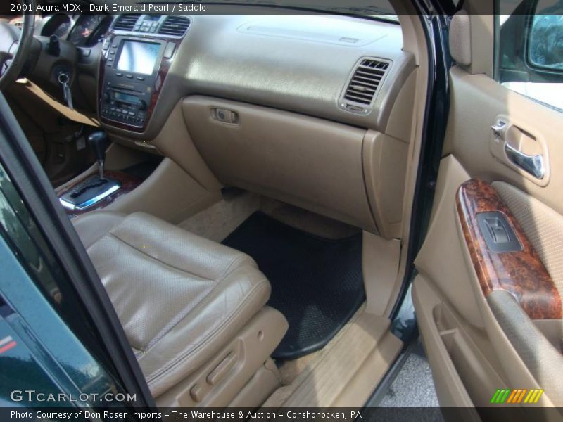 Dark Emerald Pearl / Saddle 2001 Acura MDX