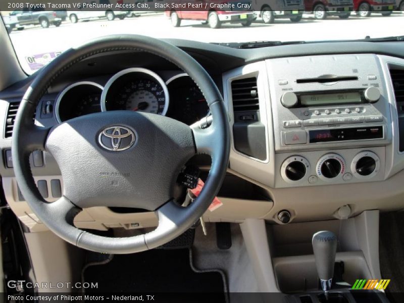 Black Sand Pearl / Graphite Gray 2008 Toyota Tacoma V6 PreRunner Access Cab