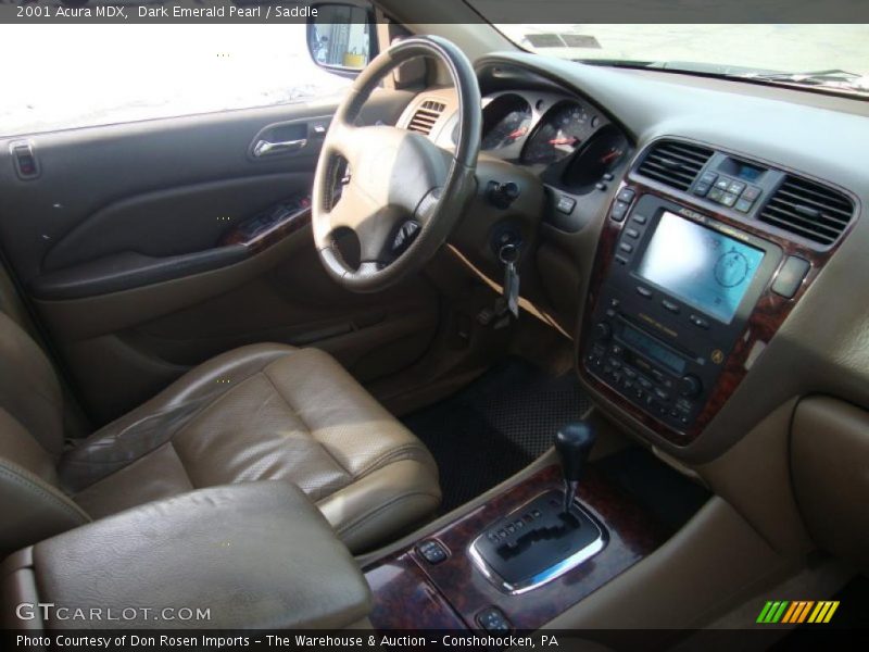 Dark Emerald Pearl / Saddle 2001 Acura MDX