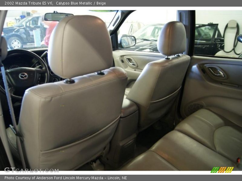 Calypso Blue Metallic / Beige 2002 Mazda Tribute ES V6