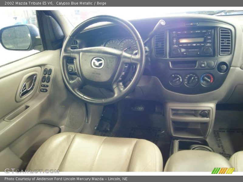 Calypso Blue Metallic / Beige 2002 Mazda Tribute ES V6