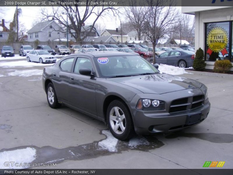Dark Titanium Metallic / Dark Slate Gray 2009 Dodge Charger SE
