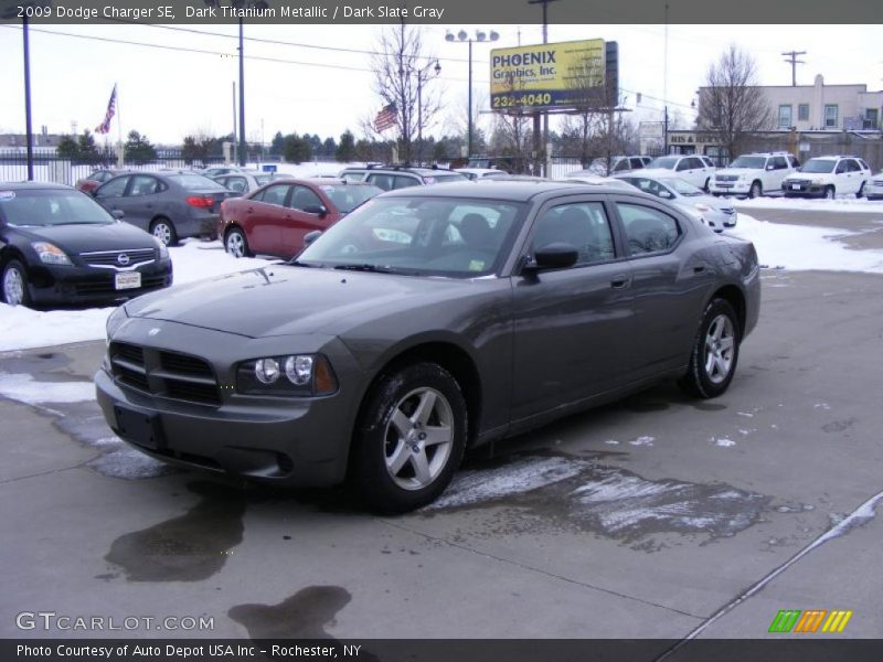 Dark Titanium Metallic / Dark Slate Gray 2009 Dodge Charger SE