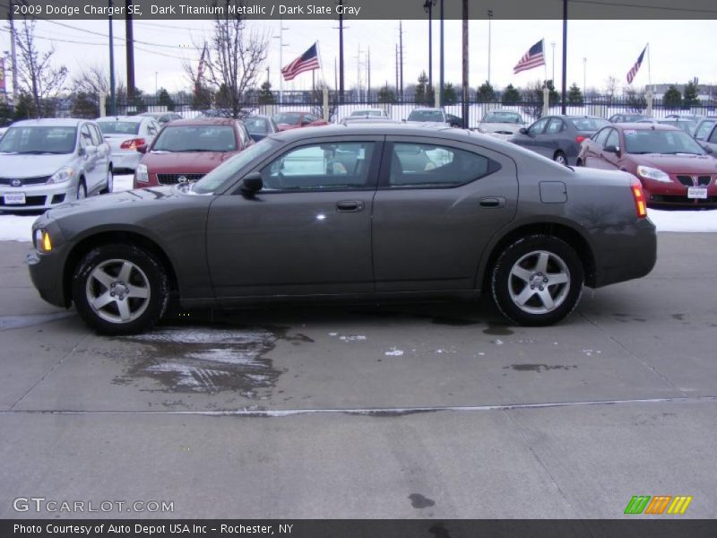 Dark Titanium Metallic / Dark Slate Gray 2009 Dodge Charger SE