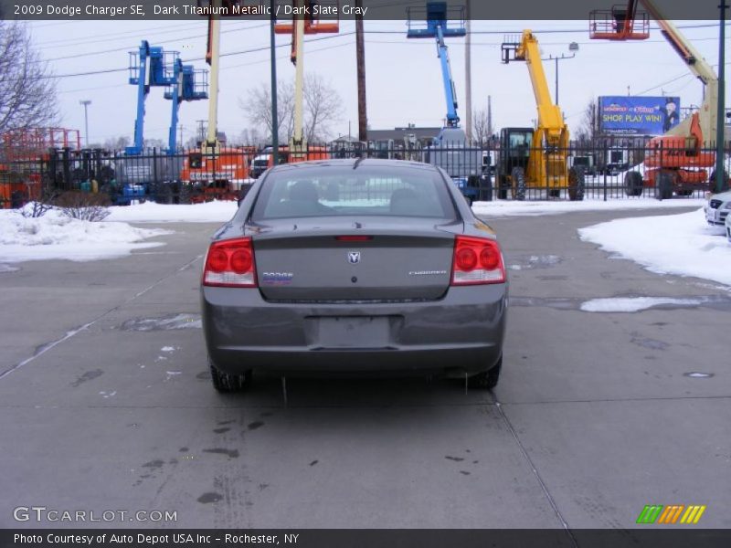 Dark Titanium Metallic / Dark Slate Gray 2009 Dodge Charger SE