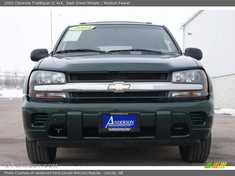 Dark Green Metallic / Medium Pewter 2003 Chevrolet TrailBlazer LS 4x4