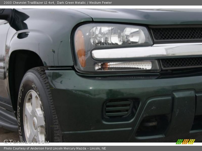 Dark Green Metallic / Medium Pewter 2003 Chevrolet TrailBlazer LS 4x4