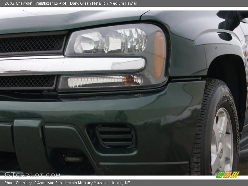 Dark Green Metallic / Medium Pewter 2003 Chevrolet TrailBlazer LS 4x4