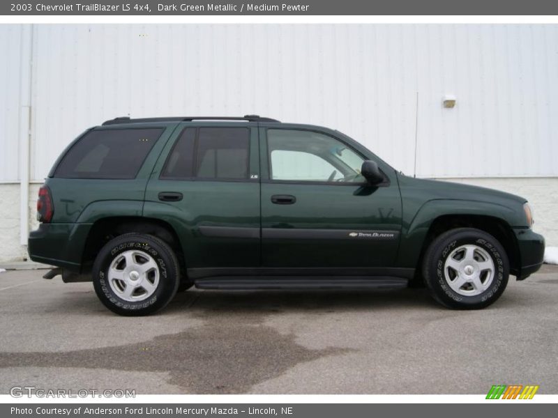 Dark Green Metallic / Medium Pewter 2003 Chevrolet TrailBlazer LS 4x4