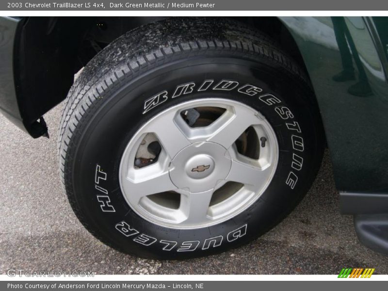 Dark Green Metallic / Medium Pewter 2003 Chevrolet TrailBlazer LS 4x4