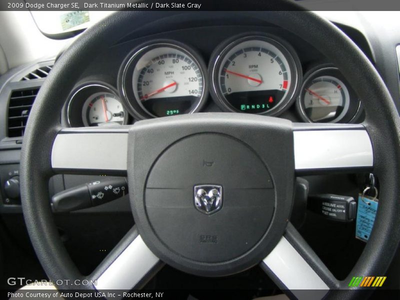Dark Titanium Metallic / Dark Slate Gray 2009 Dodge Charger SE