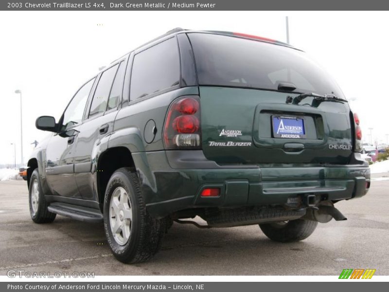 Dark Green Metallic / Medium Pewter 2003 Chevrolet TrailBlazer LS 4x4