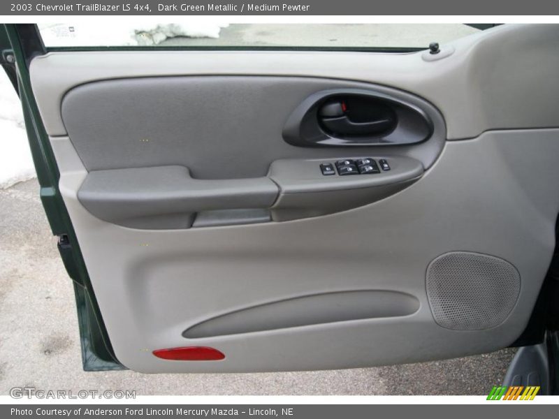Dark Green Metallic / Medium Pewter 2003 Chevrolet TrailBlazer LS 4x4