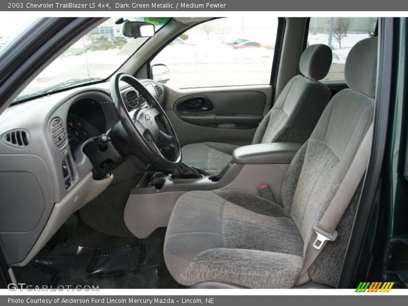 Dark Green Metallic / Medium Pewter 2003 Chevrolet TrailBlazer LS 4x4