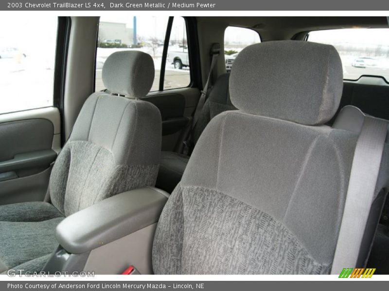 Dark Green Metallic / Medium Pewter 2003 Chevrolet TrailBlazer LS 4x4