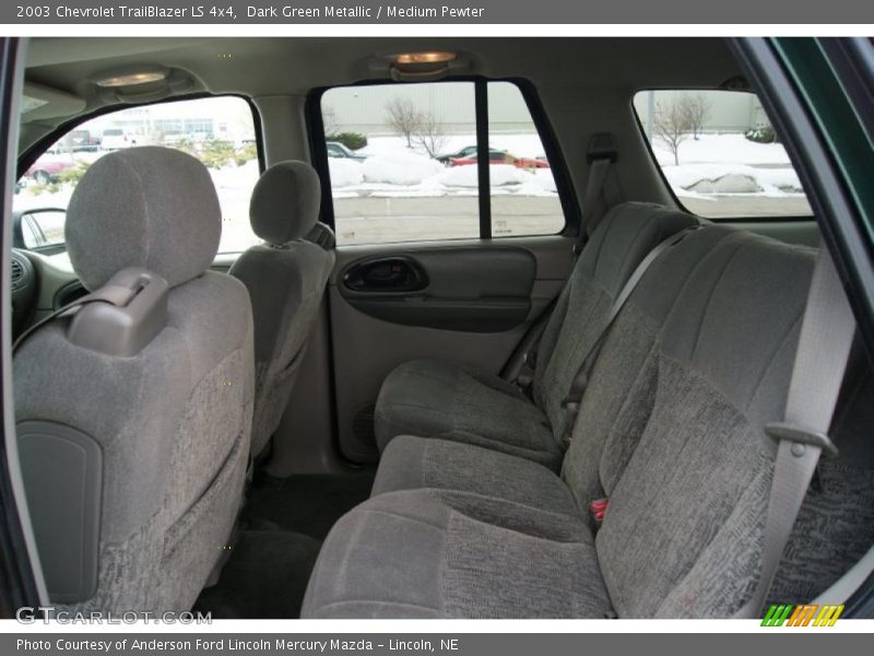 Dark Green Metallic / Medium Pewter 2003 Chevrolet TrailBlazer LS 4x4