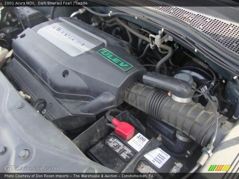 Dark Emerald Pearl / Saddle 2001 Acura MDX