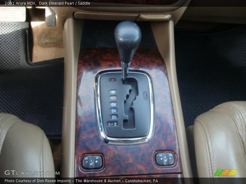 Dark Emerald Pearl / Saddle 2001 Acura MDX