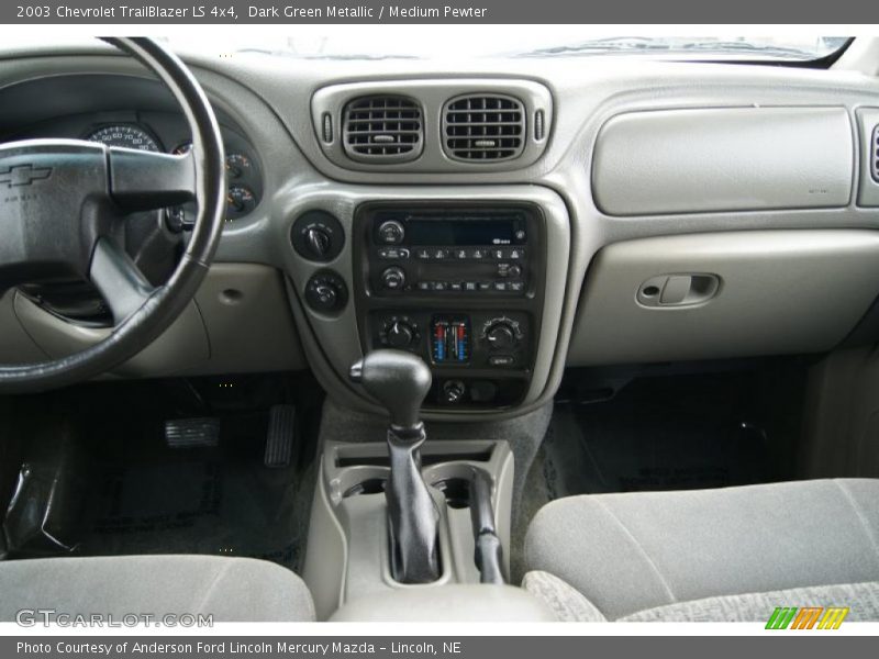 Dark Green Metallic / Medium Pewter 2003 Chevrolet TrailBlazer LS 4x4